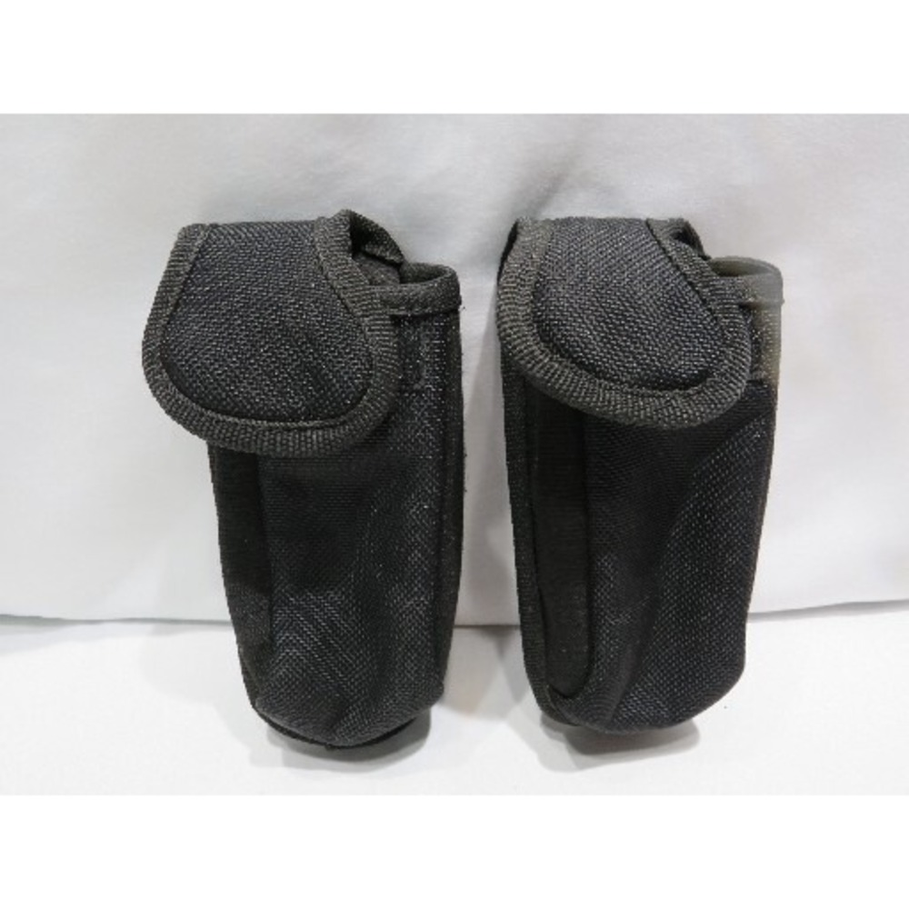 Black Vlcro Phone Walkie Talkie Radio Pouch Holster Lot 7 Inches X‎ 3 In